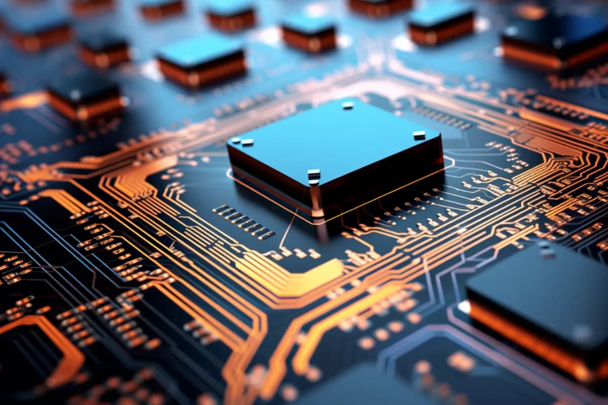 Processor on a circuit board representing the trading engine